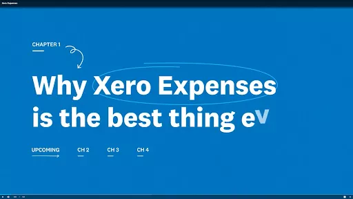 Xero expense management video.