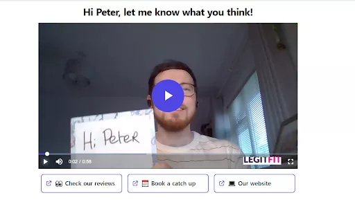 Video of man talking about product.