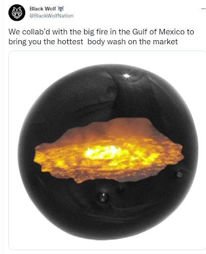 Black Wolf's funny tweet.