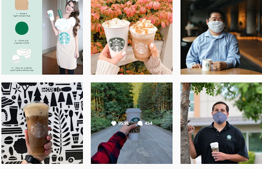 Starbucks user-generated content.