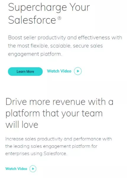 Watch video, learn more Salesforce.