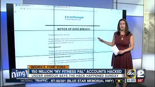 Under Armour data breach notice.