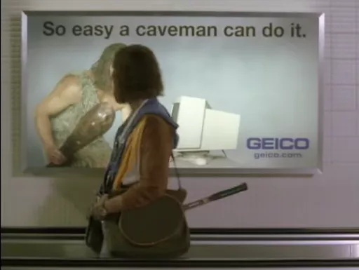 GEICO caveman ad, emotional marketing.