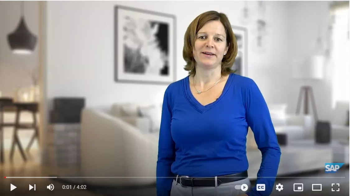 Woman presenting BYD voice assistant.