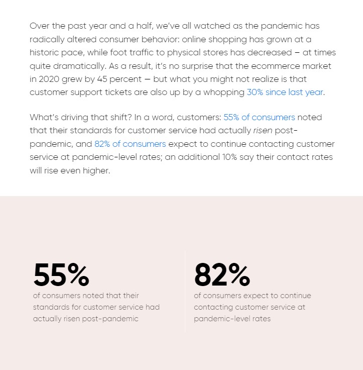 Consumer demand for better service.