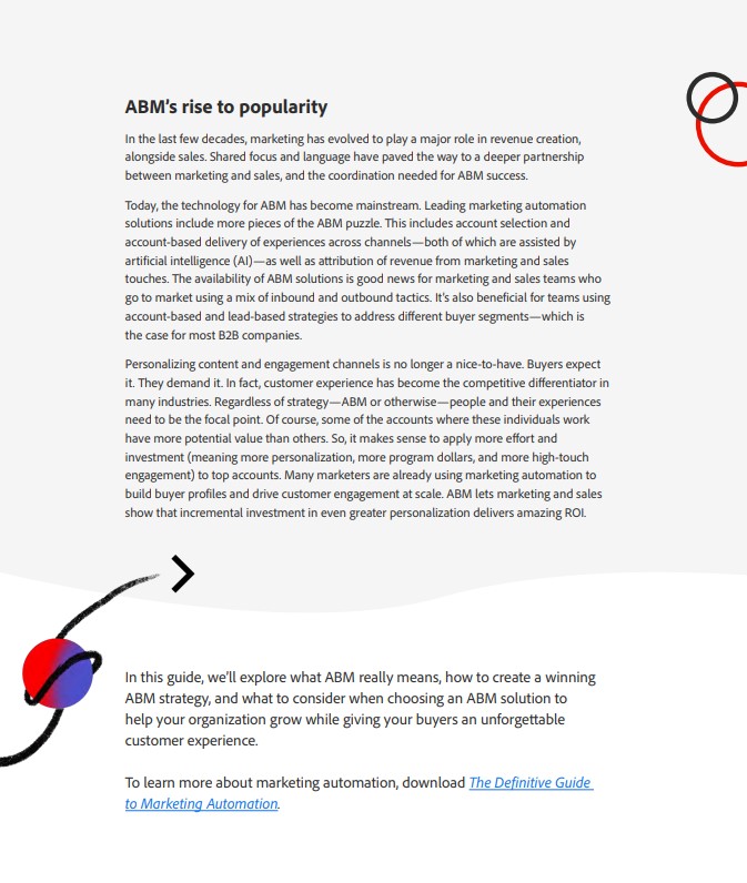 ABM whitepaper:  strategy, implementation, ROI.