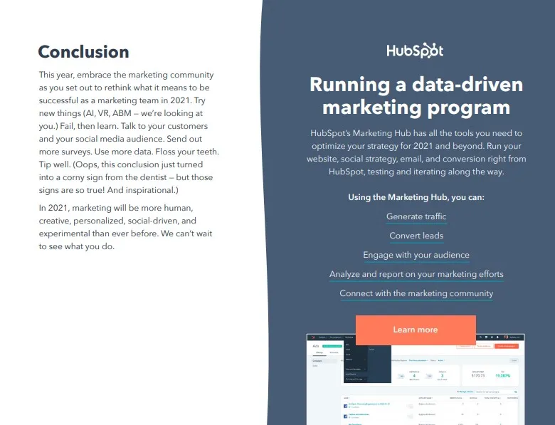 Marketing trends conclusion.