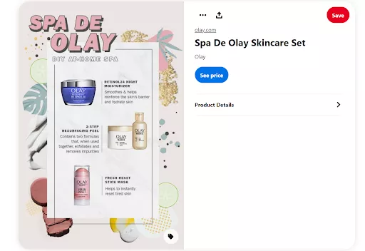 Olay Spa skincare set, 3 products.