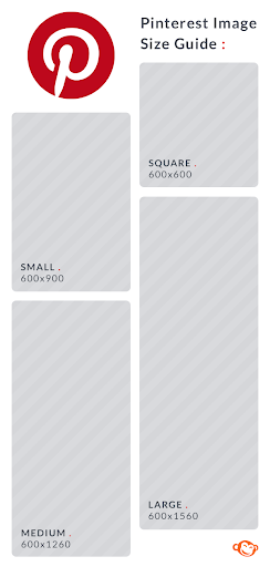 Pinterest image sizes: small, square, medium, large.