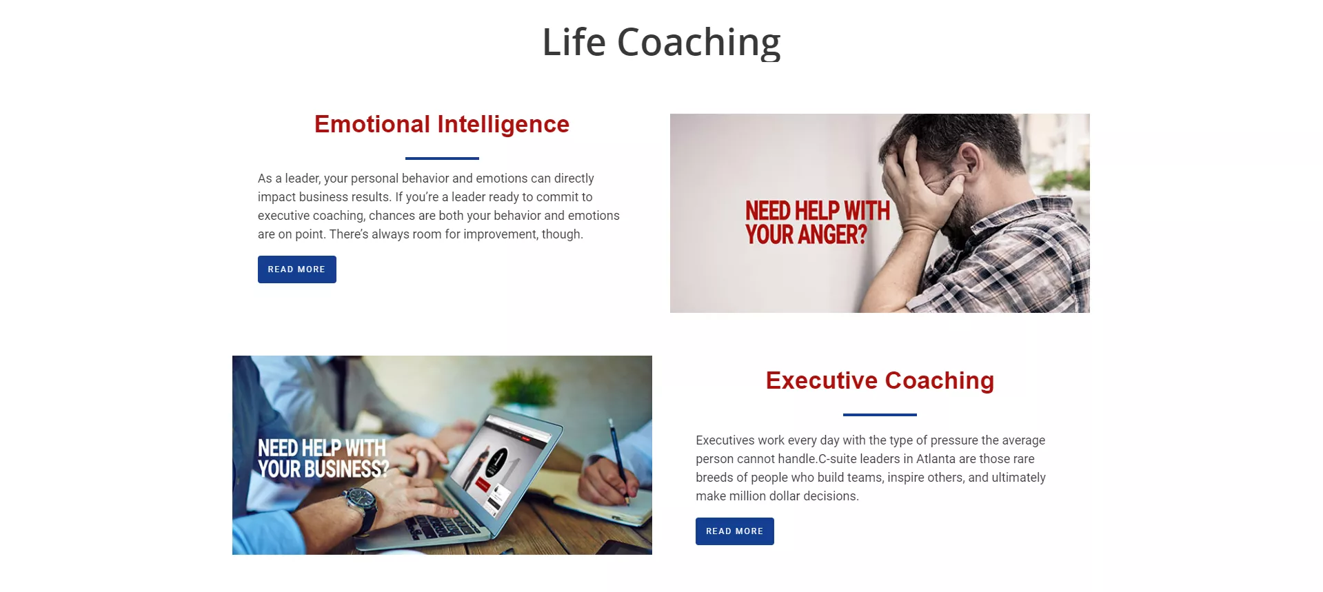 Life coaching image examples.