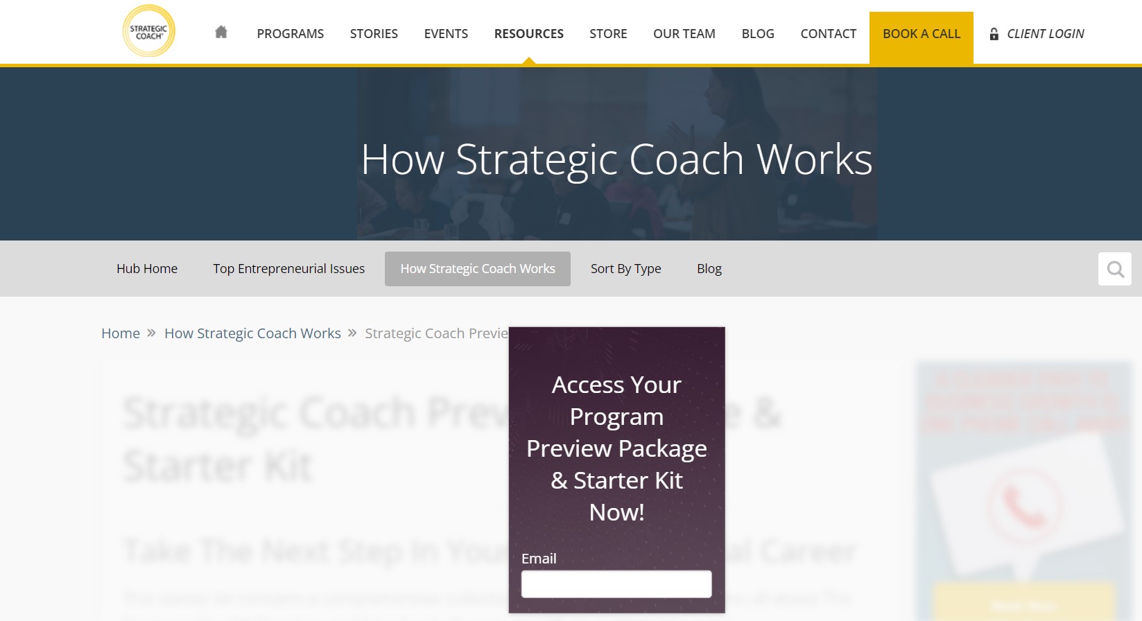 Coaching program preview opt-in.