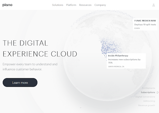 Piano's Digital Experience Cloud.