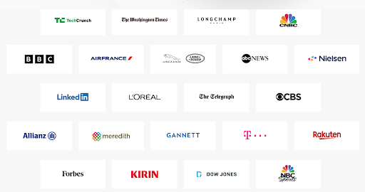 Company logos, various brands.