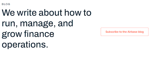 Airbase blog post on finance operations.