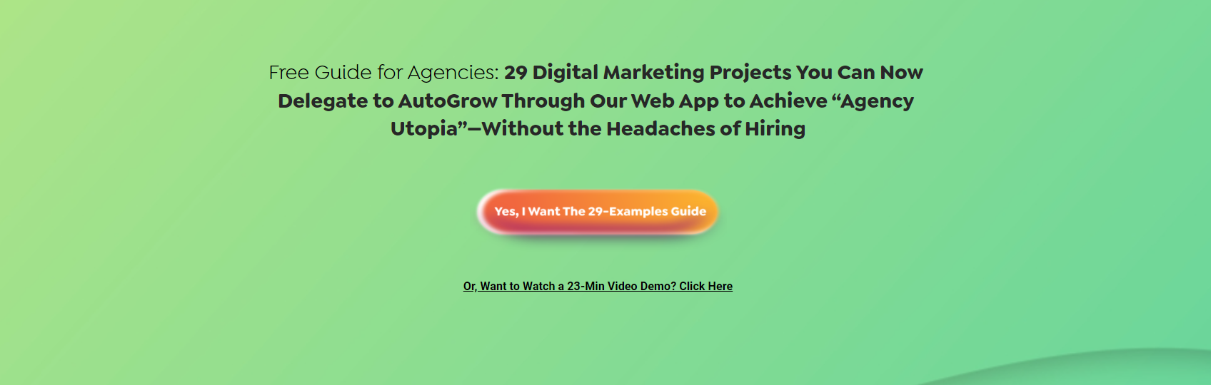 Agency growth guide, 29 project examples.