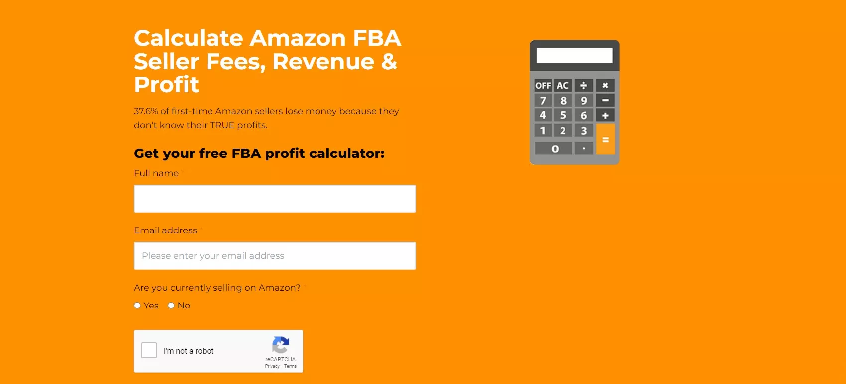 Free Amazon FBA profit calculator.