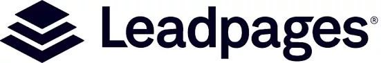 Leadpages logo, website builder.