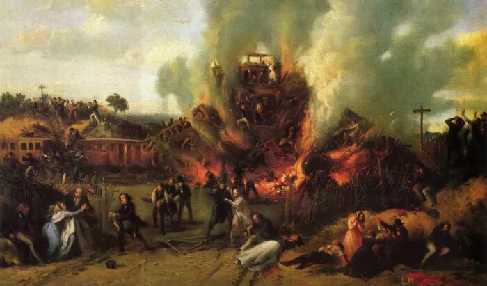 1842 Versailles train wreck.