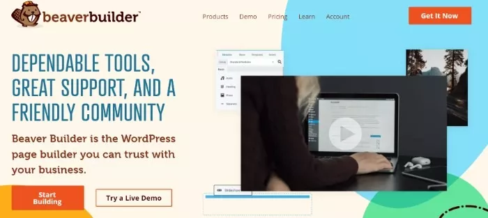 BeaverBuilder WordPress page builder.