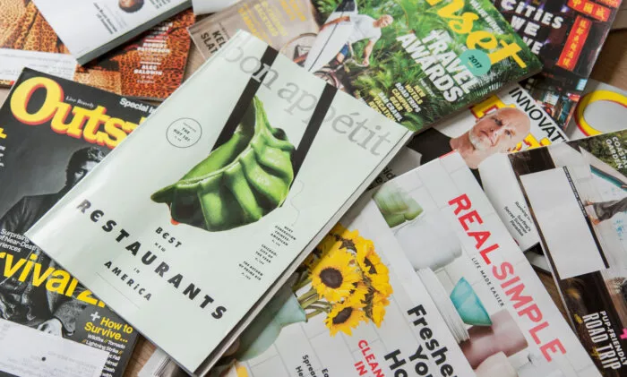 Many magazines, various topics.