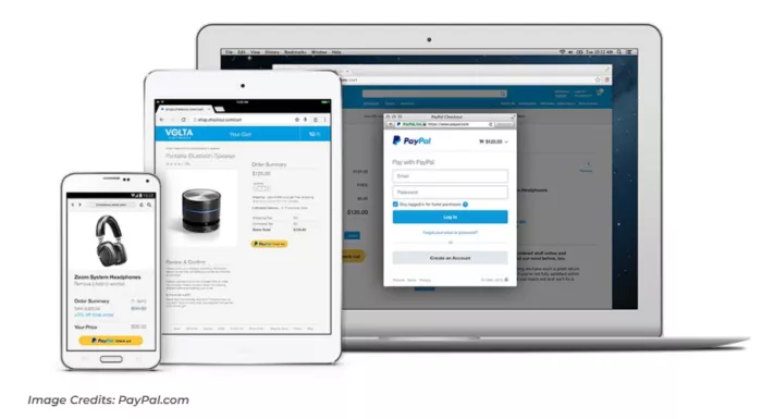PayPal checkout across devices.