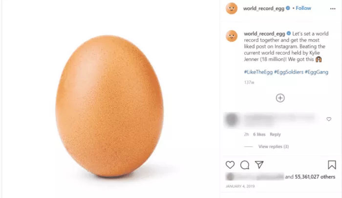 Brown egg, viral social media post.