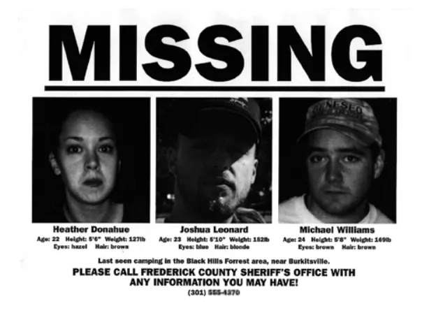 Missing persons poster.