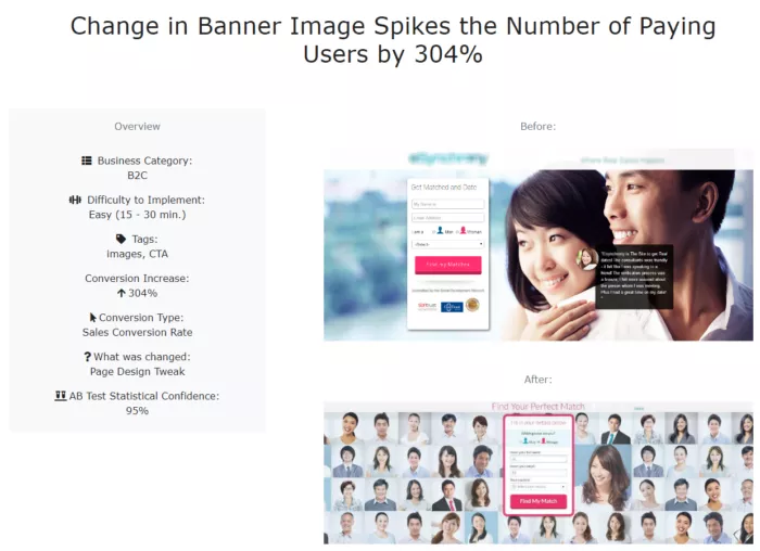 Banner image change boosted paying users.