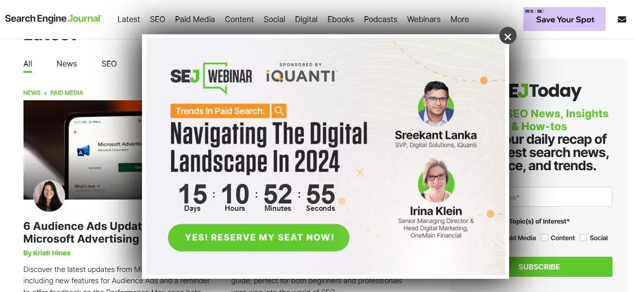 Webinar: Digital Landscape 2024.