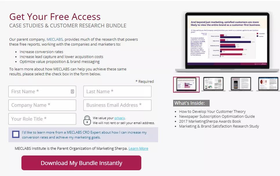Marketing case studies bundle.