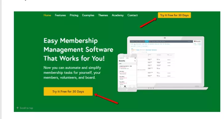 Wild Apricot 30-day free trial.