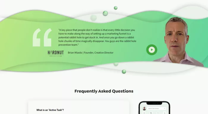 Man talking about marketing funnels.