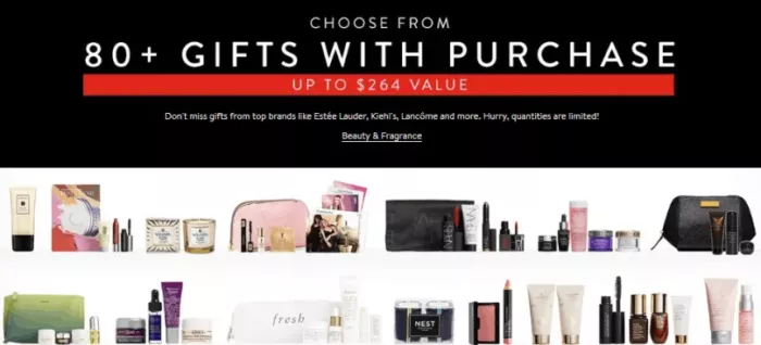 Sephora Black Friday gifts, up to $264.