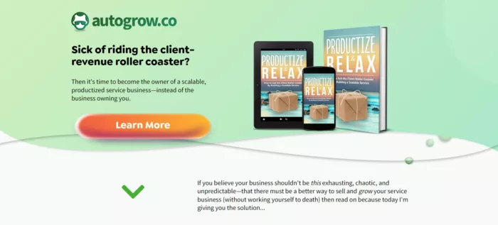Ebook: Productize & Relax.