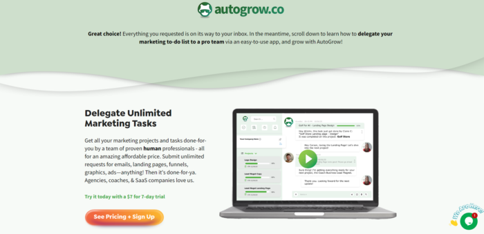 Coaching funnel steps, booking page.