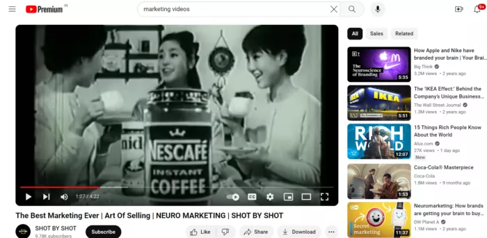 Vintage marketing video.