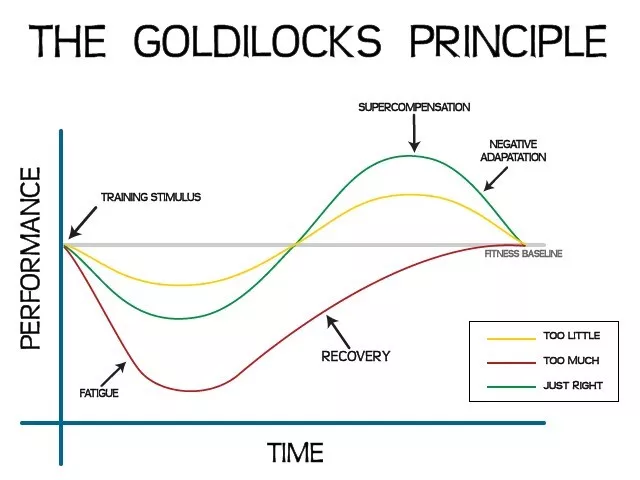 Goldilocks principle, performance curve.
