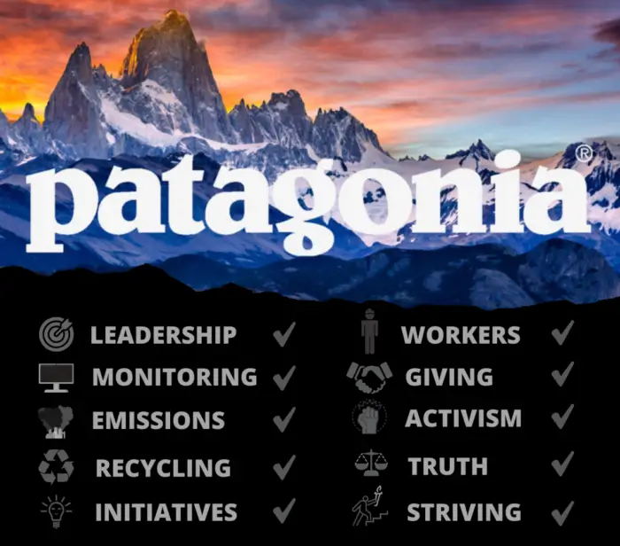Patagonia's sustainability initiatives.