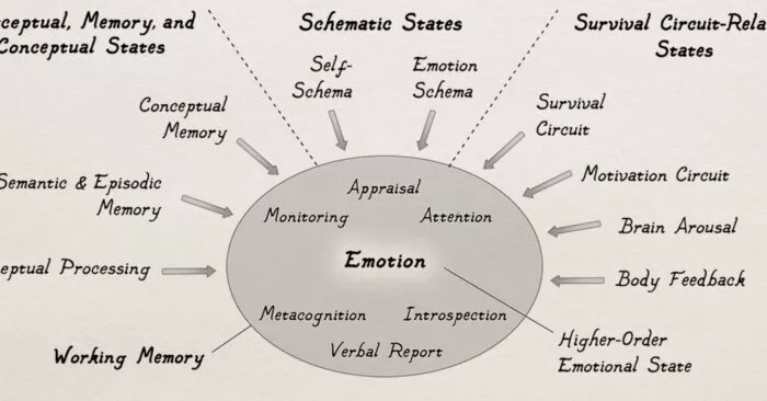 Diagram of emotional states.