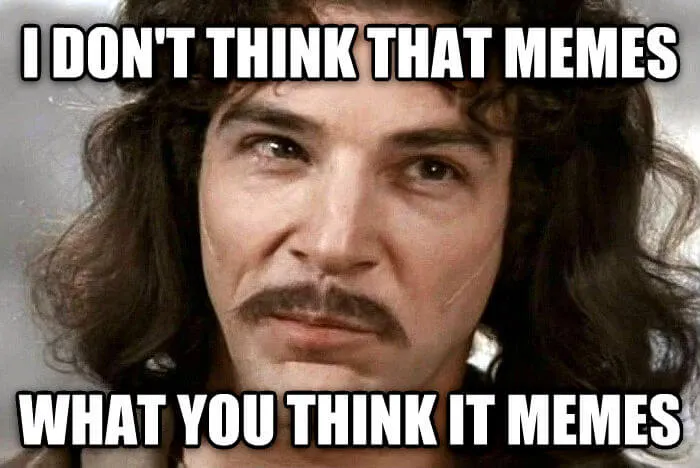 Skeptical meme image.