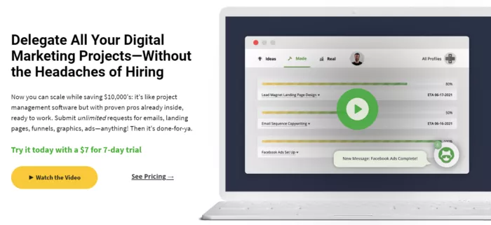 Digital marketing project management software.