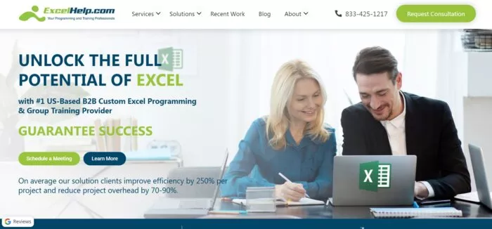 Excel training, high-ticket webinars.