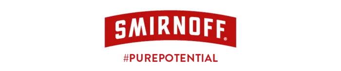 Smirnoff logo and brand.