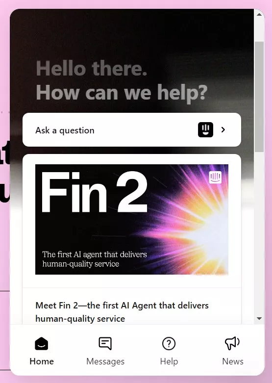 example of intercom chat bot