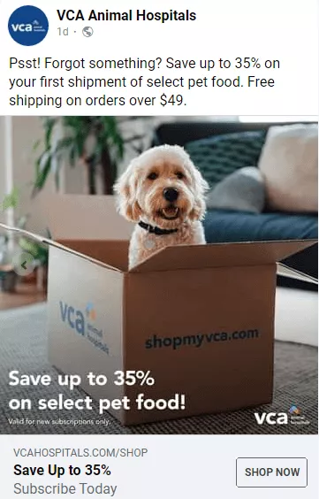 cart abandonment social media