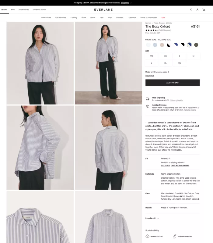 product description shirt