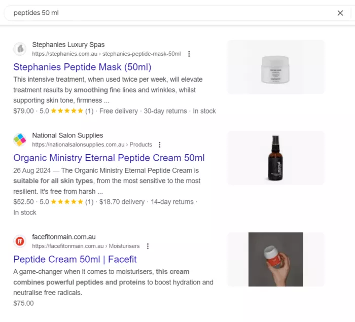 example of snippet of the review