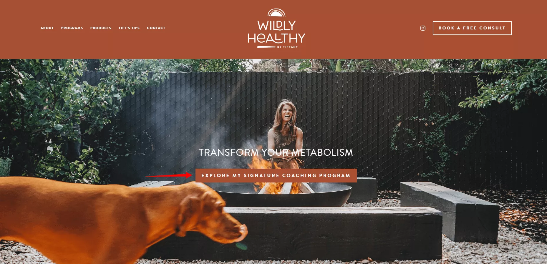 example of using spacing in CTAs