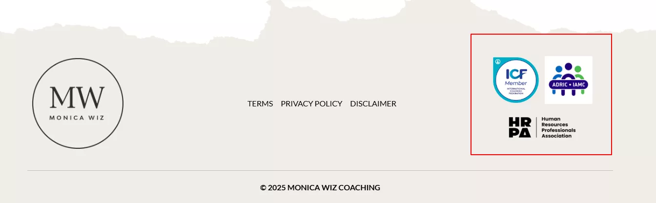 example of social proof in coaching laning pages - recognitions