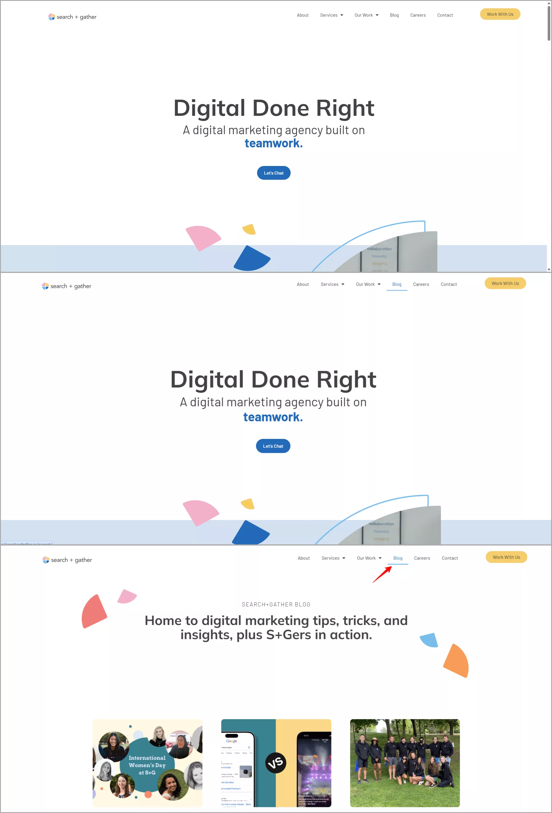 example of visual cues in navigation
